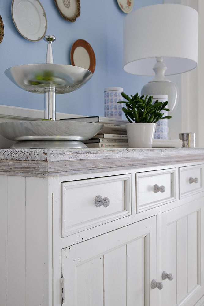 
                  
                    Anrichte Kiefer massiv Weiß/White sanded Landhausstil Opus
                  
                