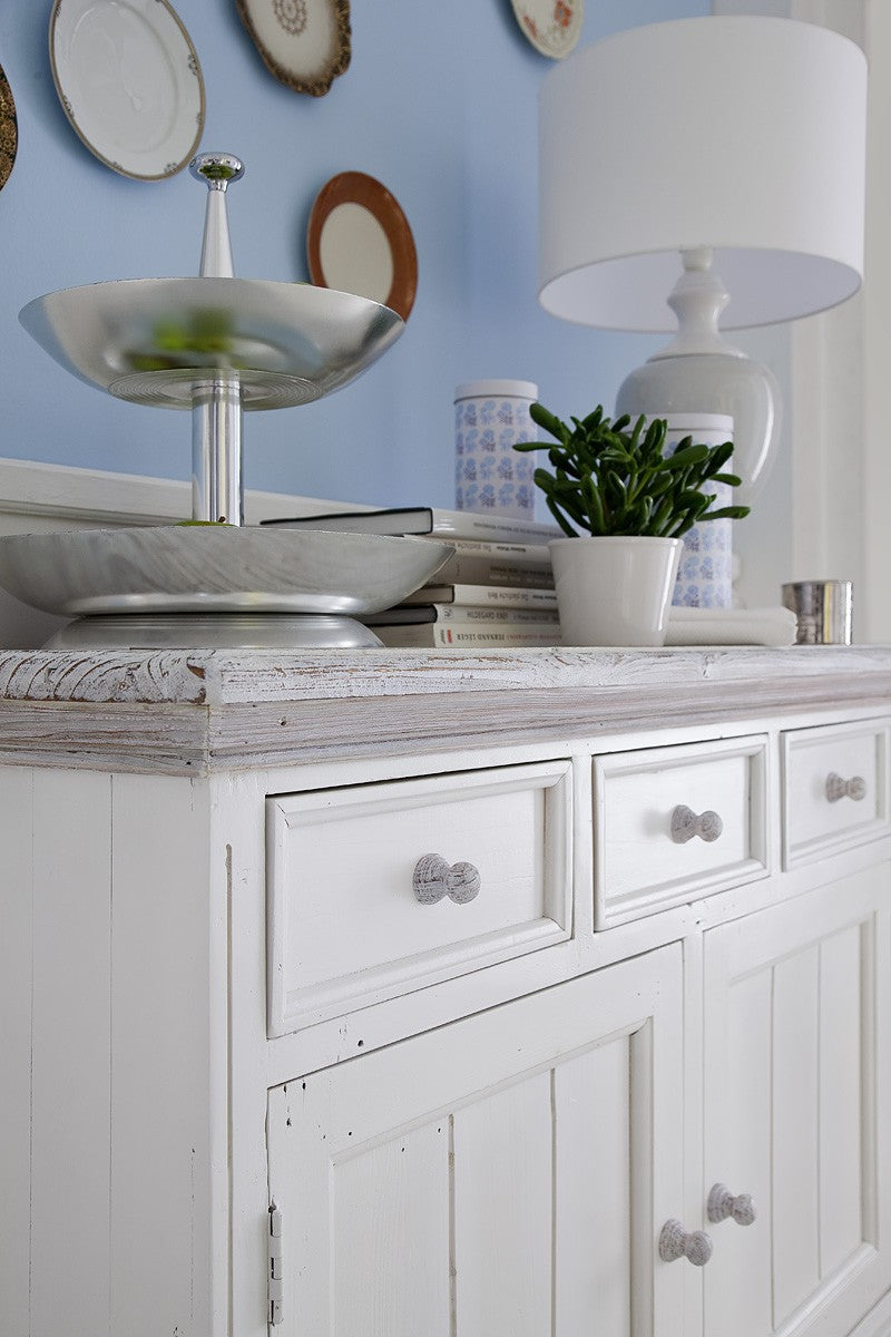 
                  
                    Anrichte Kiefer massiv Weiß/White sanded Landhausstil Opus
                  
                
