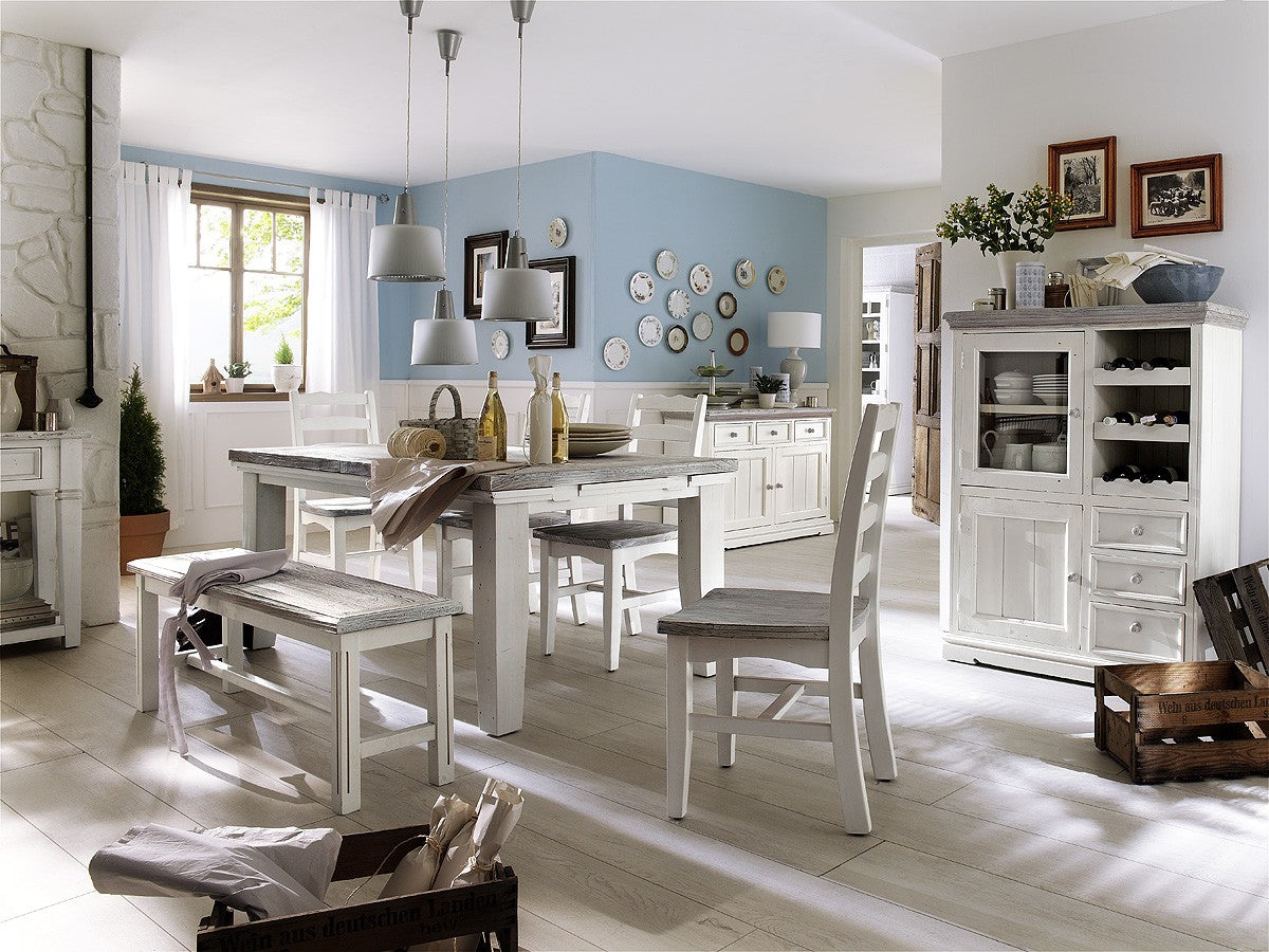 
                  
                    Anrichte Kiefer massiv Weiß/White sanded Landhausstil Opus
                  
                