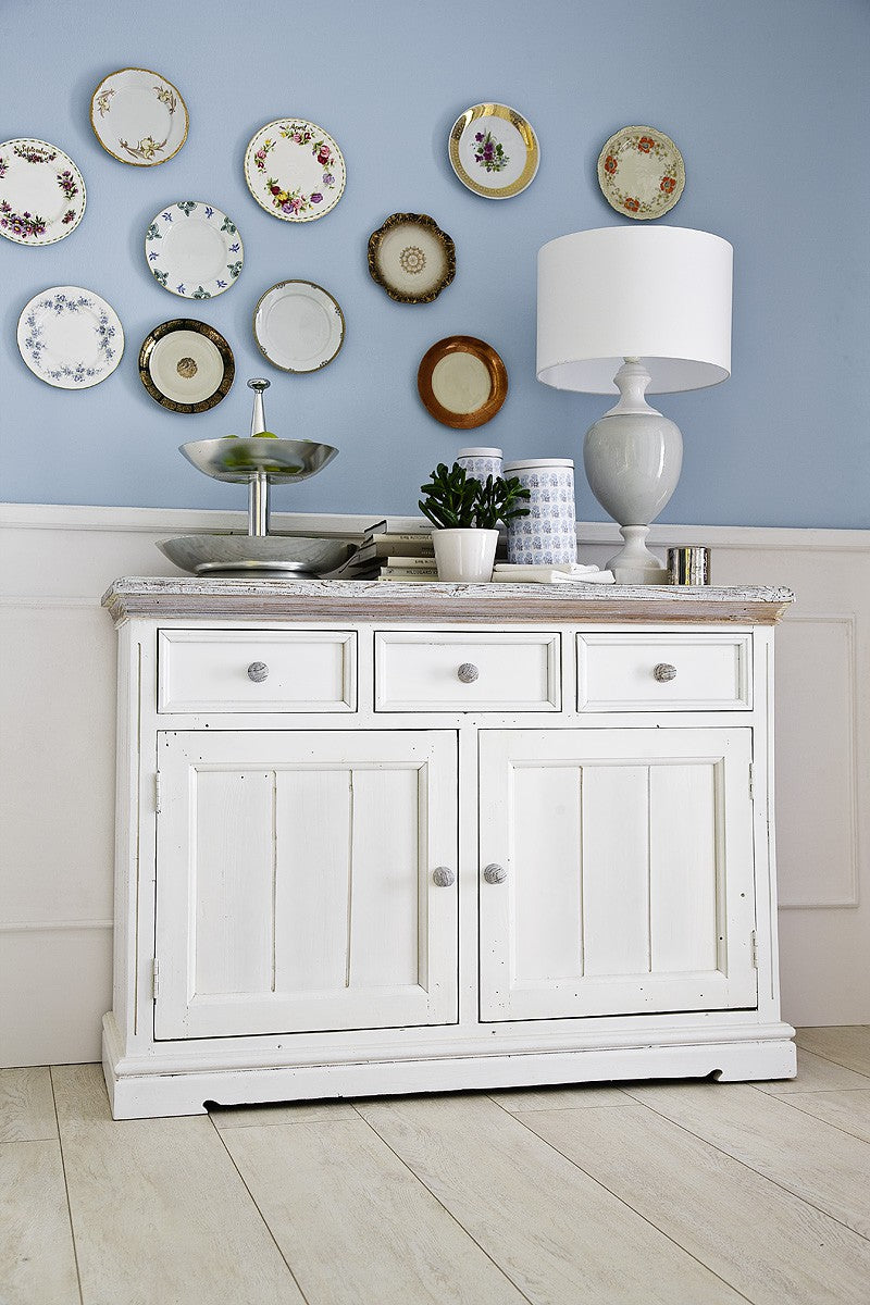 
                  
                    Anrichte Kiefer massiv Weiß/White sanded Landhausstil Opus
                  
                