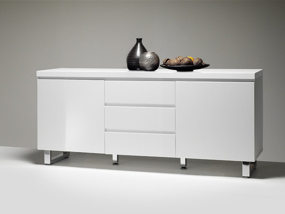 Sideboard Hochglanz weiß lackiert Sydney 9811-48904W1