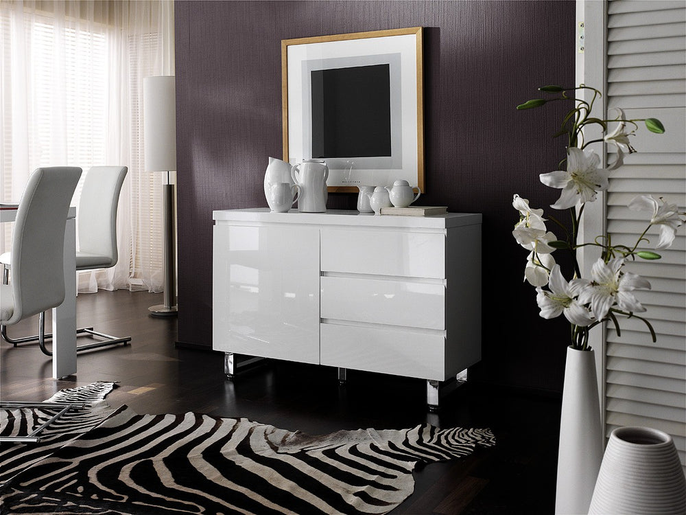 Sideboard Hochglanz weiB lackiert Sydney Top Design AMD MOBEL