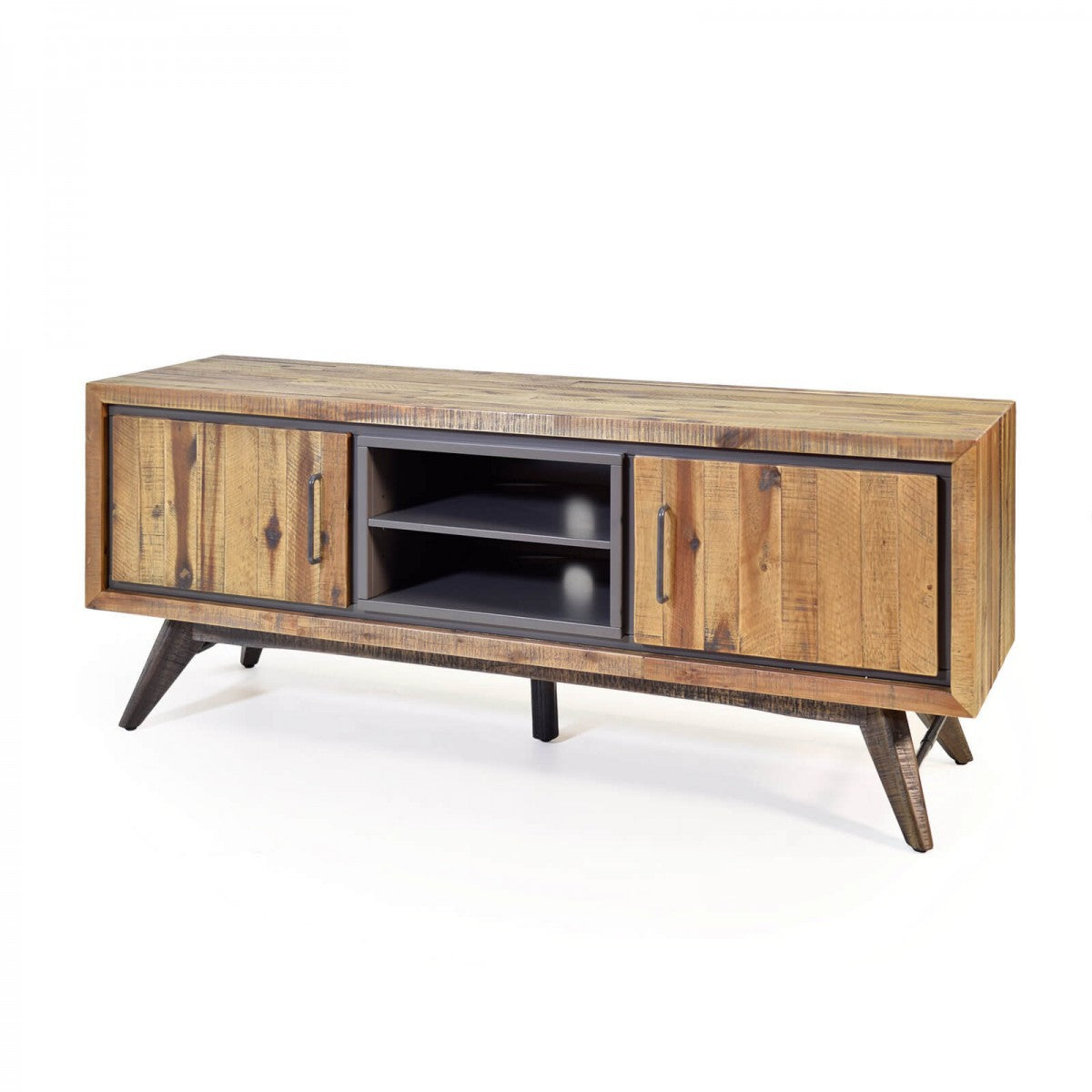 
                  
                    TV-Schrank Akazie massiv / Metall Vintage-Look Tati
                  
                