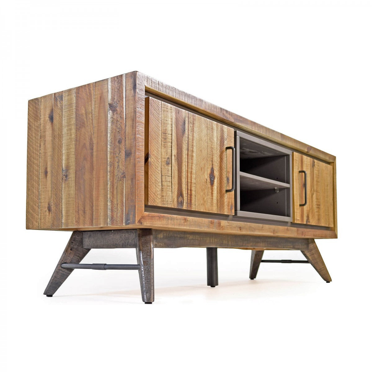 
                  
                    TV-Schrank Akazie massiv / Metall Vintage-Look Tati
                  
                