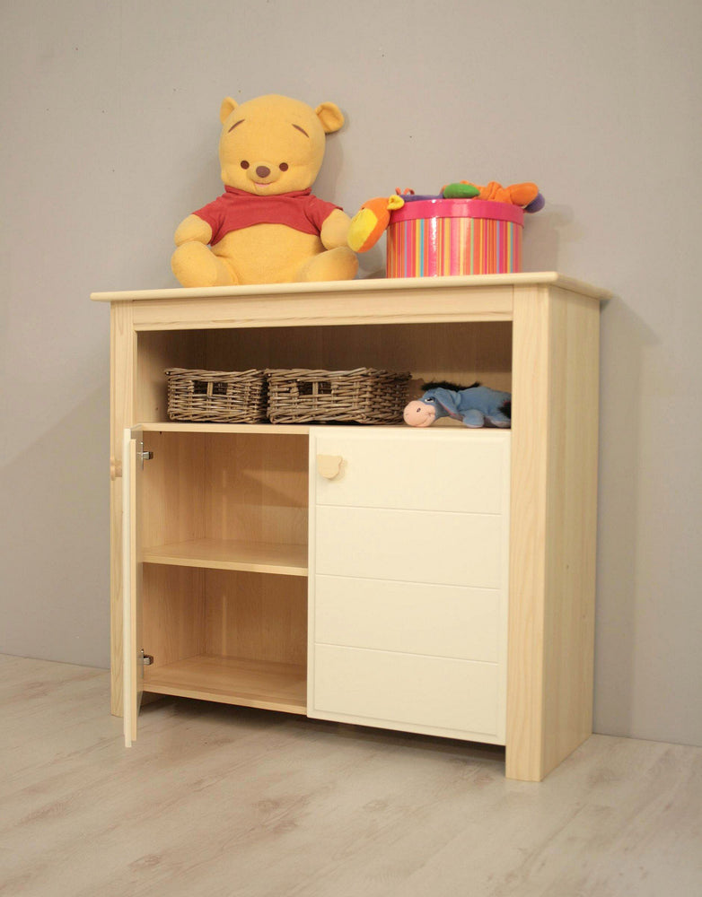 
                  
                    Wickelkommode Fichte massiv MDF cremweiß Lillith
                  
                