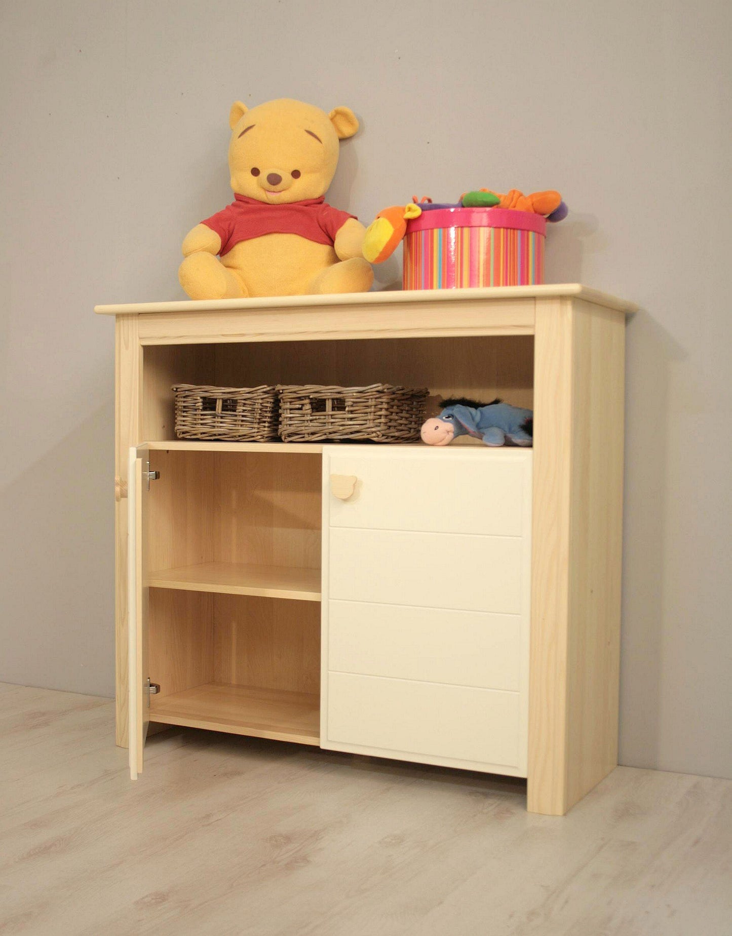 
                  
                    Wickelkommode Fichte massiv MDF cremweiß Lillith
                  
                