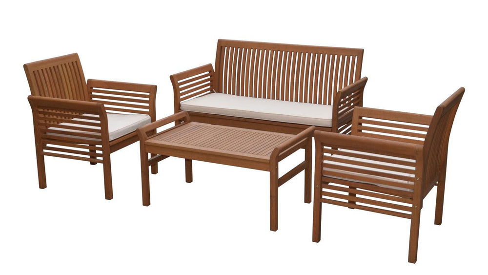 Gartenmöbel Sitzgruppe Akazie massiv 7 tlg. Bali