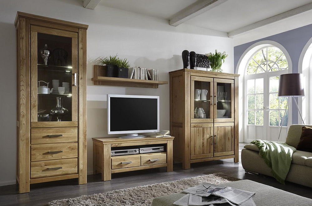 TV Wohnwand Wildeiche teilmassiv geölt Siena 9813-A-05130-3