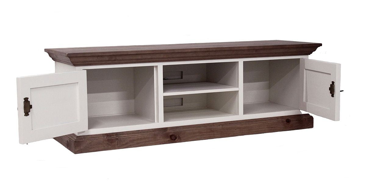 
                  
                    Wohnwand Pinie massiv Antikfinish/Weiß Finca
                  
                