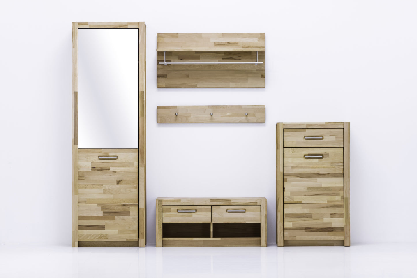 
                  
                    Garderobe 4tlg. Kernbuche massiv geölt Svenja
                  
                