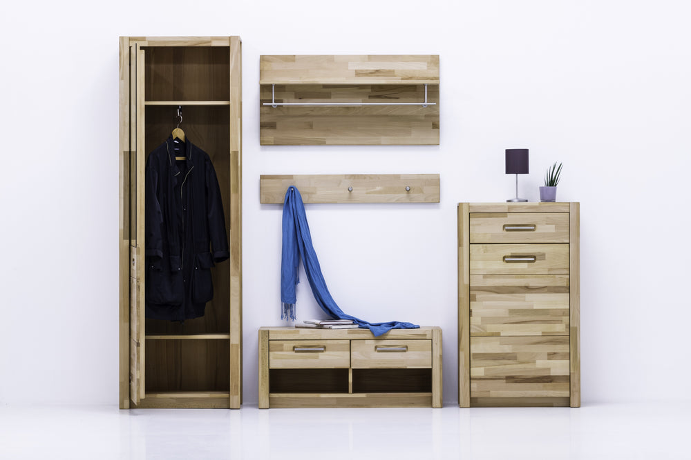 
                  
                    Garderobe 4tlg. Kernbuche massiv geölt Svenja
                  
                