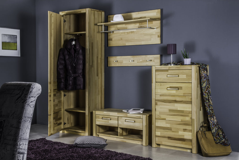 
                  
                    Garderobe 4tlg. Kernbuche massiv geölt Svenja
                  
                