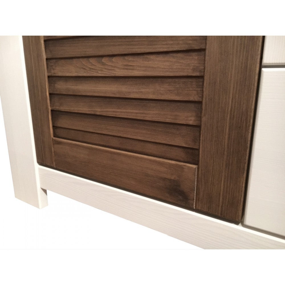 
                  
                    Kleiderschrank 4 trg. Pinie Fronten massiv Landhausstil Laguna
                  
                