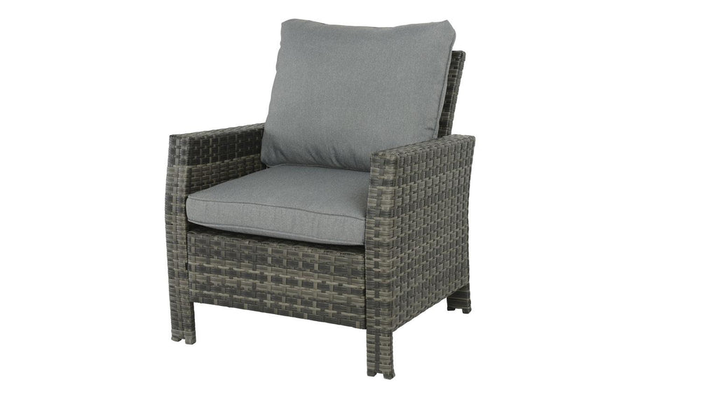 Gartensessel Loungesessel Maison Polyrattan  grau / braun