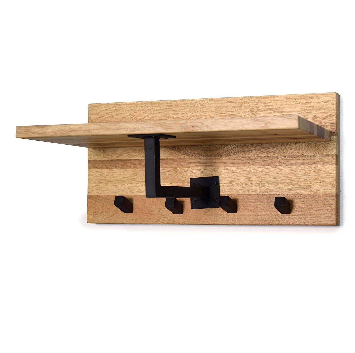 
                  
                    Garderobenpaneel Eiche massiv geölt/Metall schwarz 50 cm Neru
                  
                
