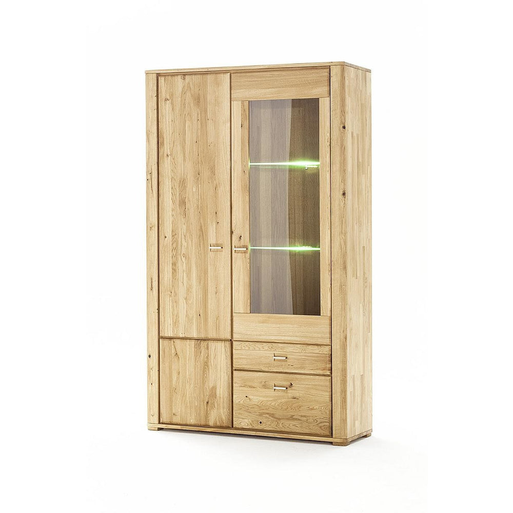 Vitrine Eiche massiv geölt Baxton 0437-05909-1G1H