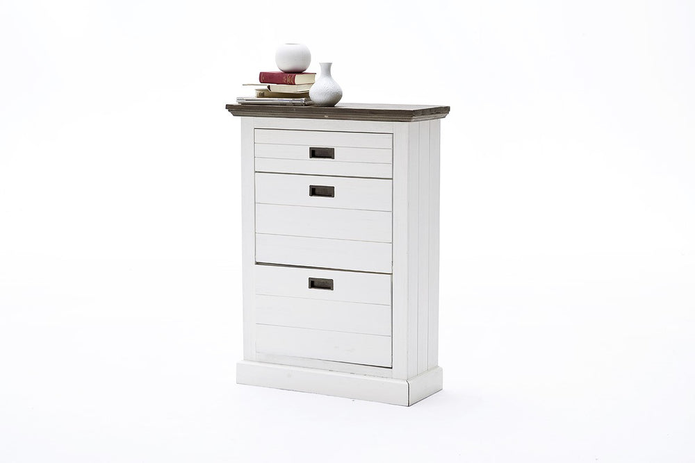
                  
                    Garderobe Akazie teilmassiv weiß/braun Gomera 9811-GOM07K04
                  
                