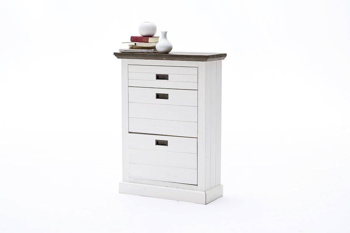 
                  
                    Garderobe Akazie teilmassiv weiß/braun Gomera 9811-GOM07K04
                  
                