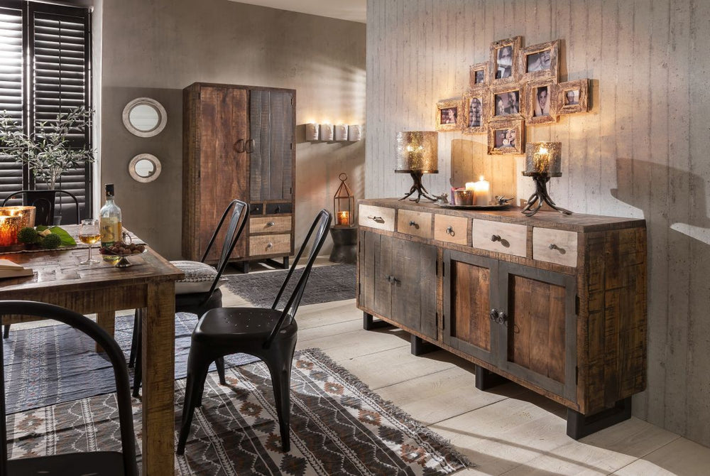 
                  
                    Sideboard Altholz massiv recycelt multifarbig Ceylon
                  
                