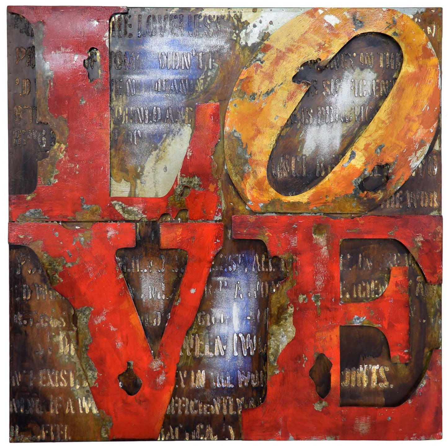 
                  
                    Metallbild Love 100 x 100 cm 3D Vintage / Industrialstyle
                  
                