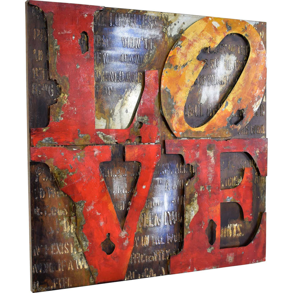 
                  
                    Metallbild Love 100 x 100 cm 3D Vintage / Industrialstyle
                  
                