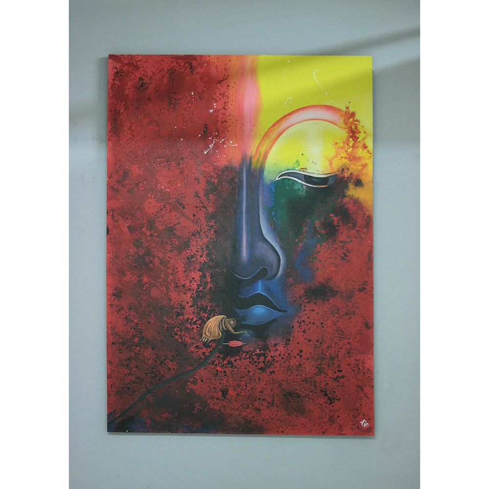 Bild auf Leinwand 140 x 200 Motiv Gesicht - 151-140x200