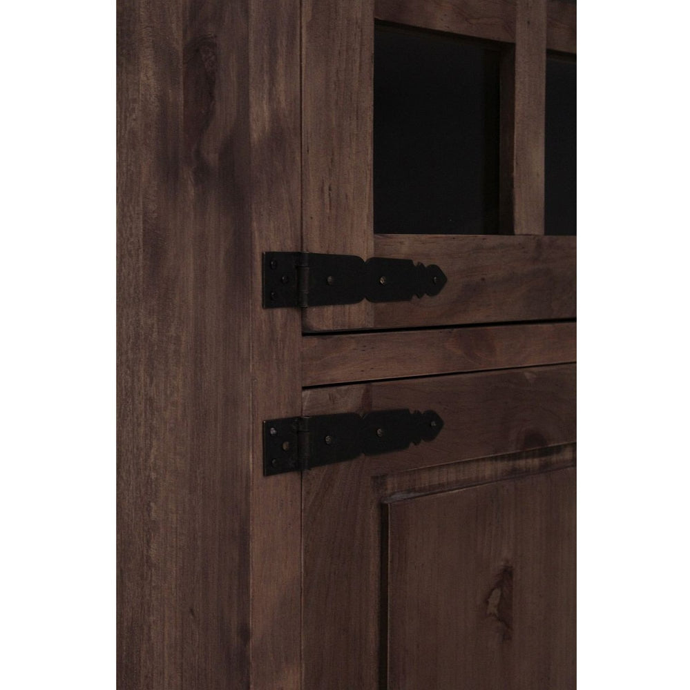 
                  
                    Vitrinenschrank 1-türig Pinie massiv Antikfinish Finca
                  
                