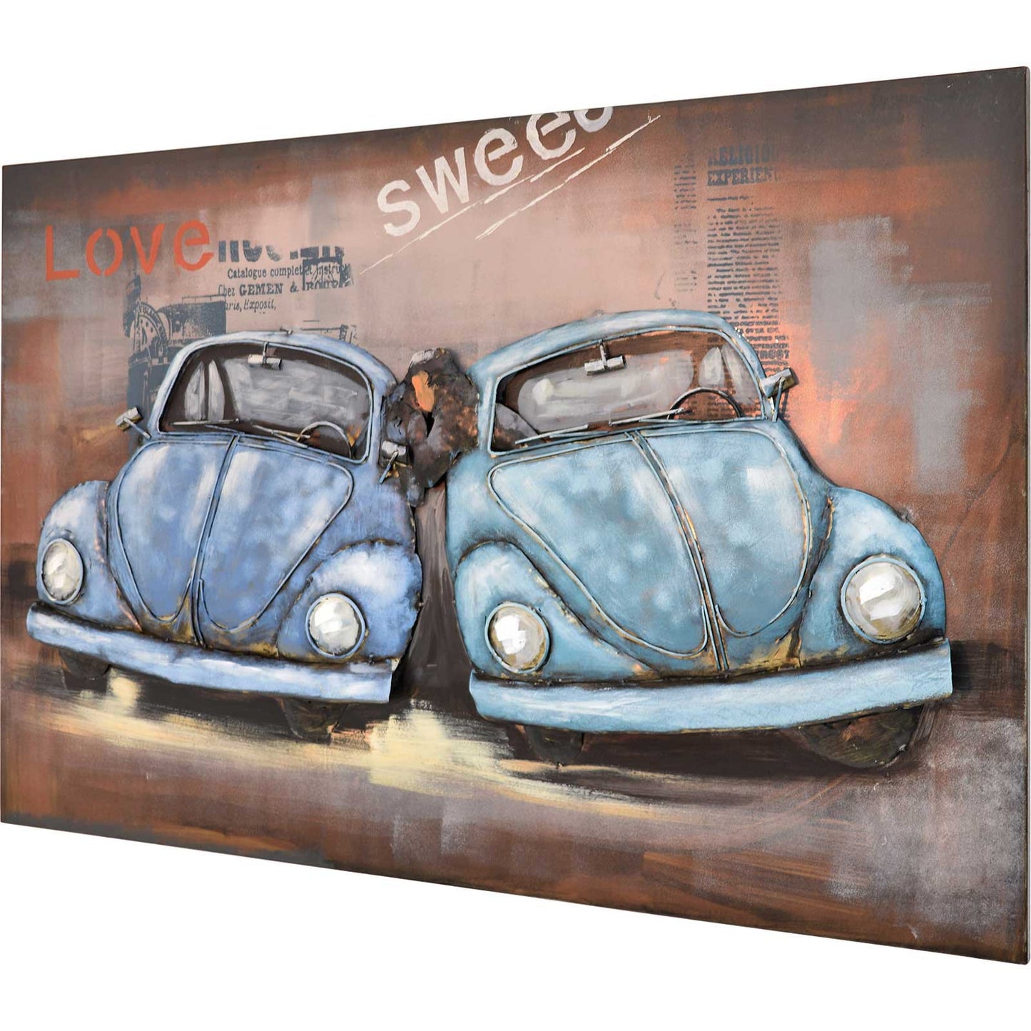 
                  
                    Metallbild VW Käfer 120 x 80 cm 3D-Optik Vintage / Industrialstyle
                  
                
