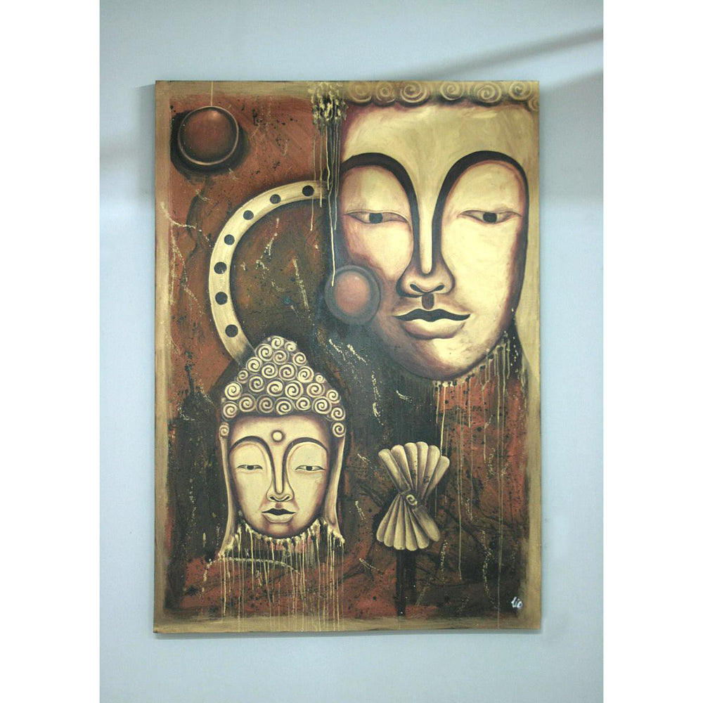 Bild auf Leinwand 90 x 120 cm Motiv Buddha - 166-90x120
