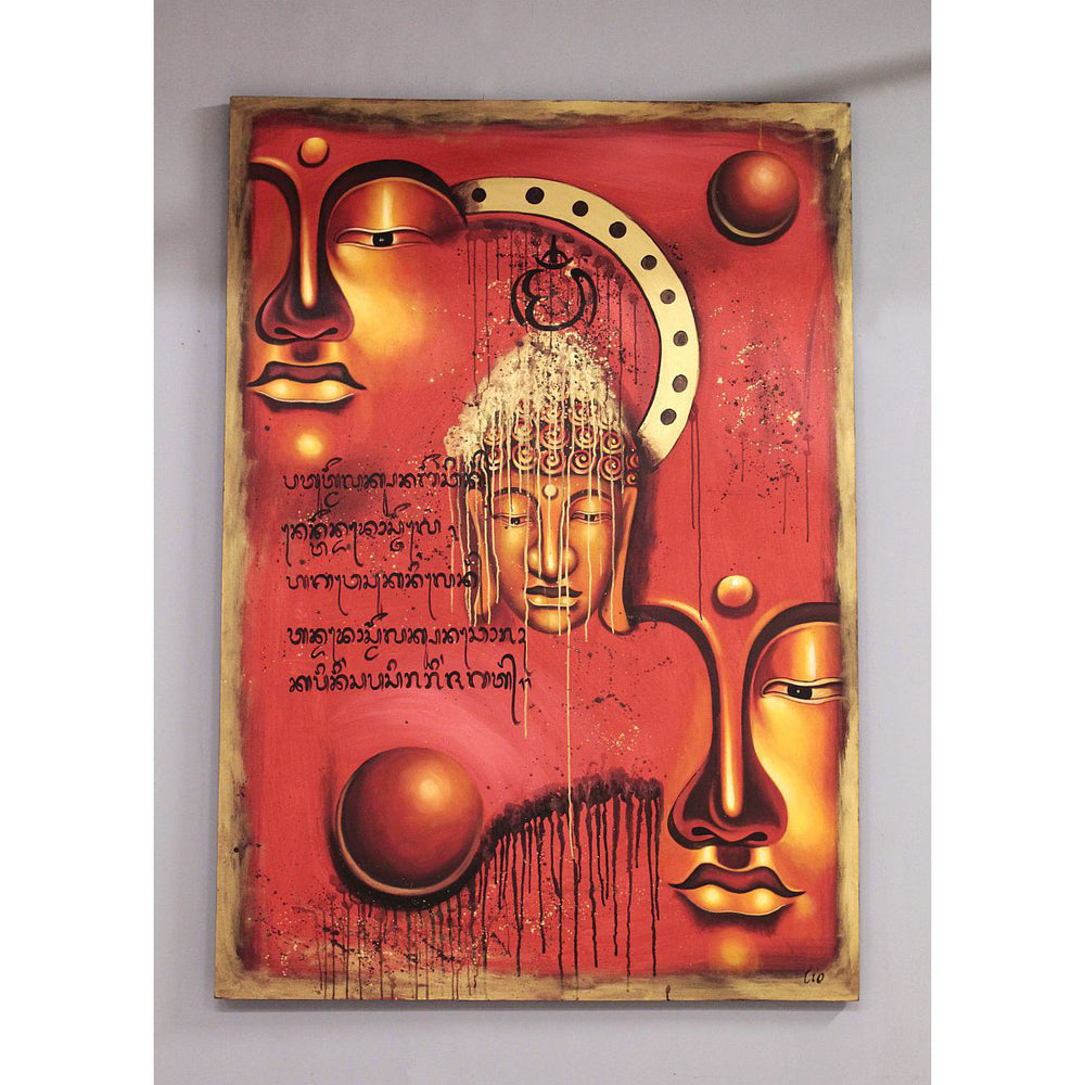 Bild auf Leinwand 90 x 120 cm Motiv Gesichter - 165-90x120