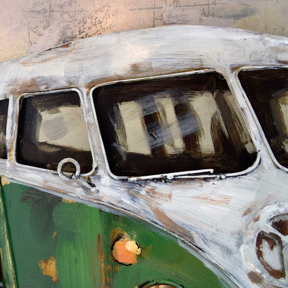 
                  
                    Metallbild VW Bulli 120 x 80 cm 3D Vintagelook / Industrialstyle
                  
                