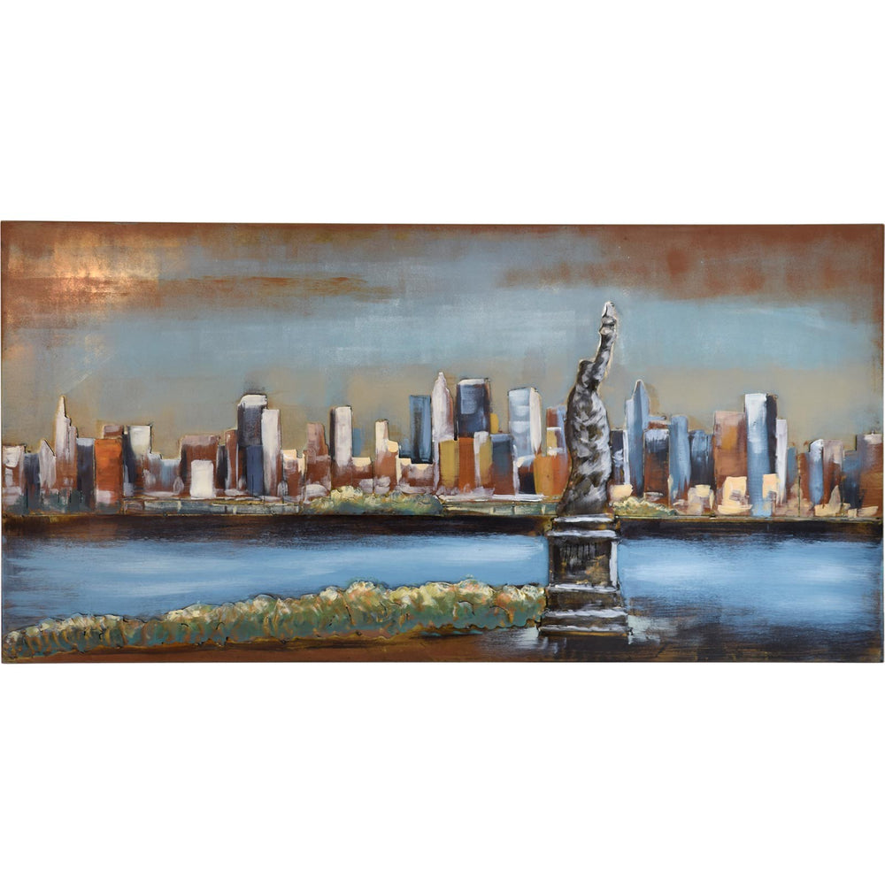 
                  
                    Metallbild Freiheitsstatue 120 x 60 cm 3D-Optik Vintagelook / Industrialstyle
                  
                