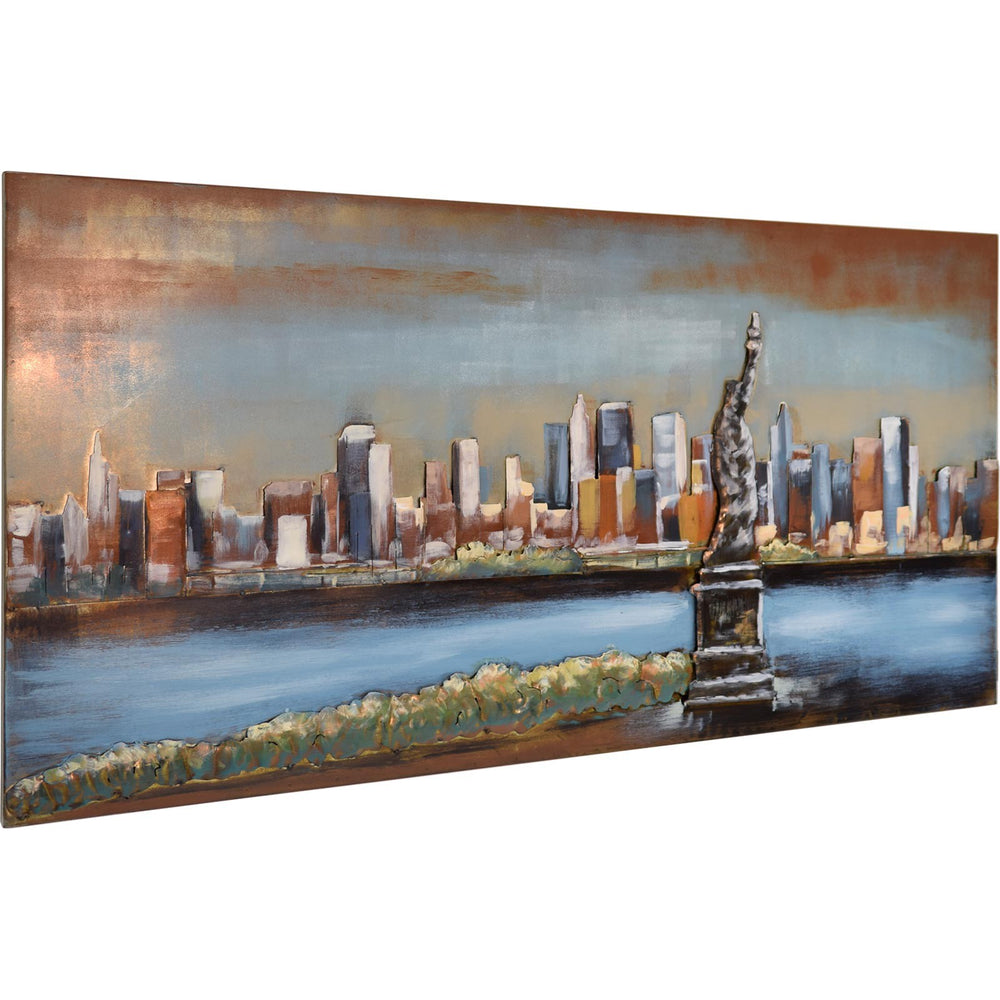 
                  
                    Metallbild Freiheitsstatue 120 x 60 cm 3D-Optik Vintagelook / Industrialstyle
                  
                