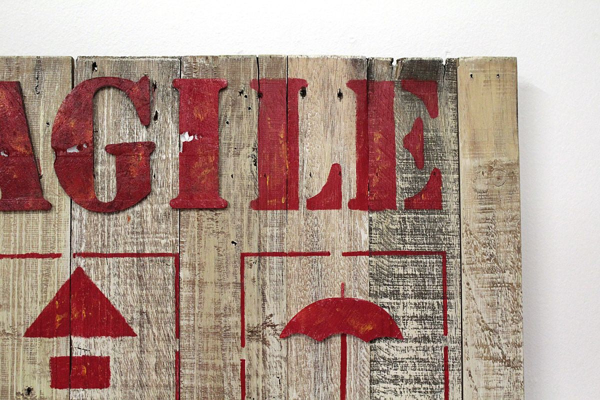 
                  
                    Holzbild 80 x 60 cm Shabby Chic Fragile
                  
                