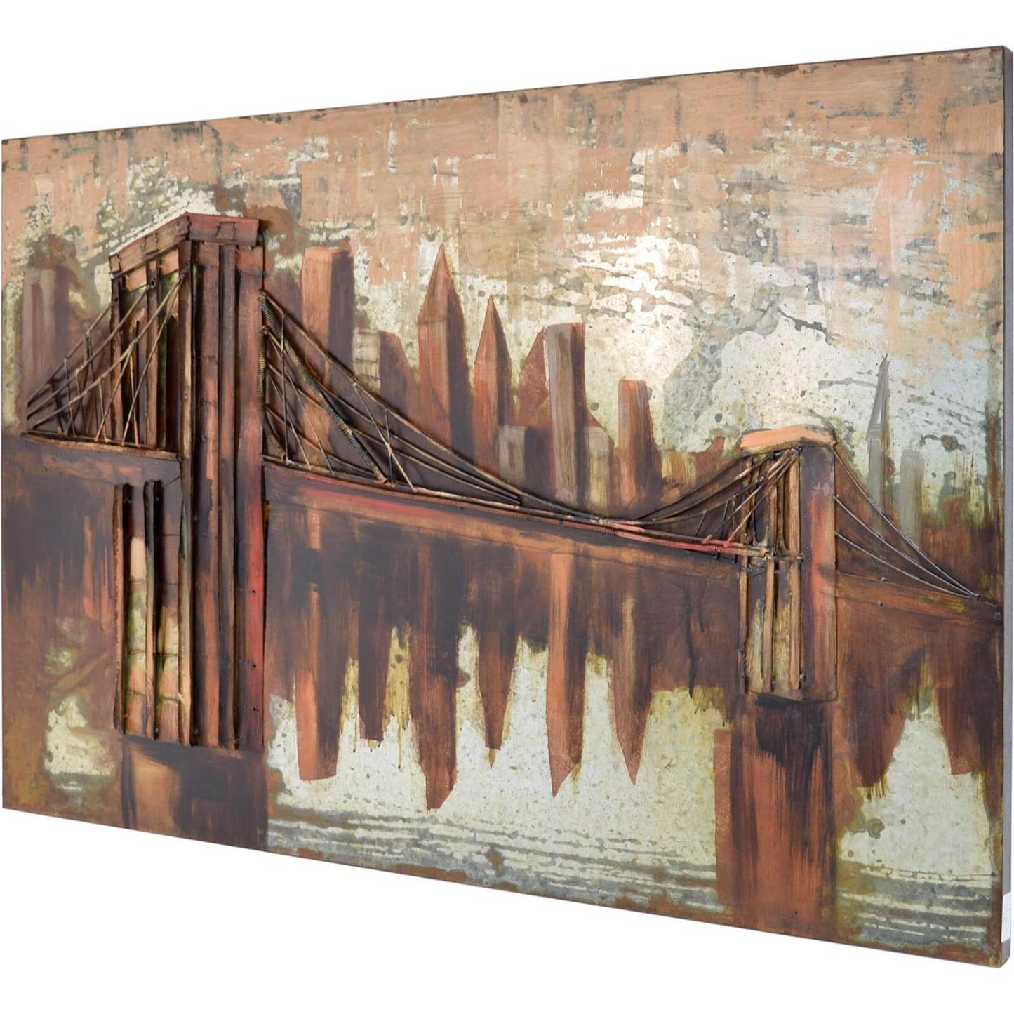 
                  
                    Metallbild Brooklyn Bridge 120 x 80 cm 3D Vintagelook / Industrialstyle
                  
                
