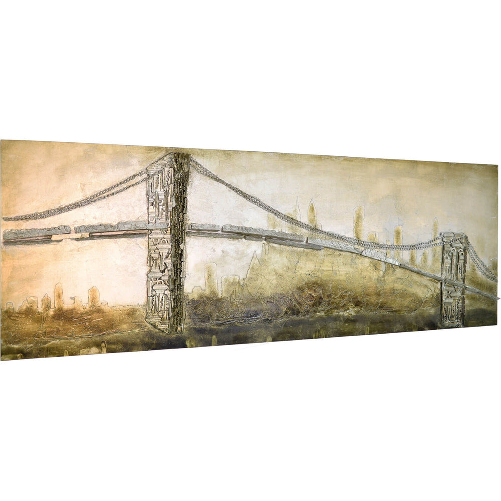 
                  
                    Metallbild Brooklyn Bridge 160 x 55 cm 3D Vintagelook / Industrialstyle
                  
                