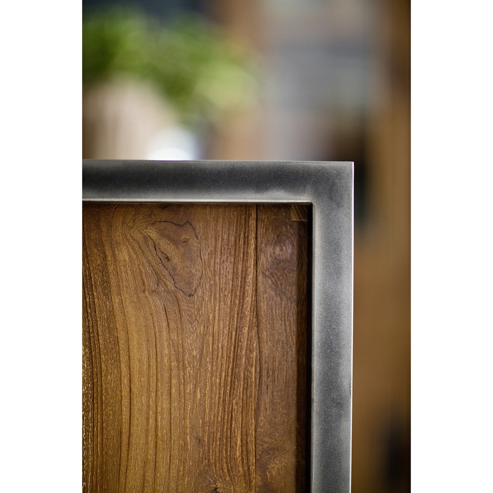 
                  
                    Vitrine Teakholz massiv / Metall Industrial-Style Sumatra
                  
                