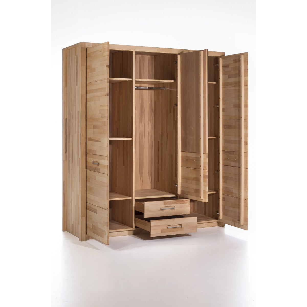 
                  
                    Kleiderschrank Kernbuche massiv geölt Svenja
                  
                