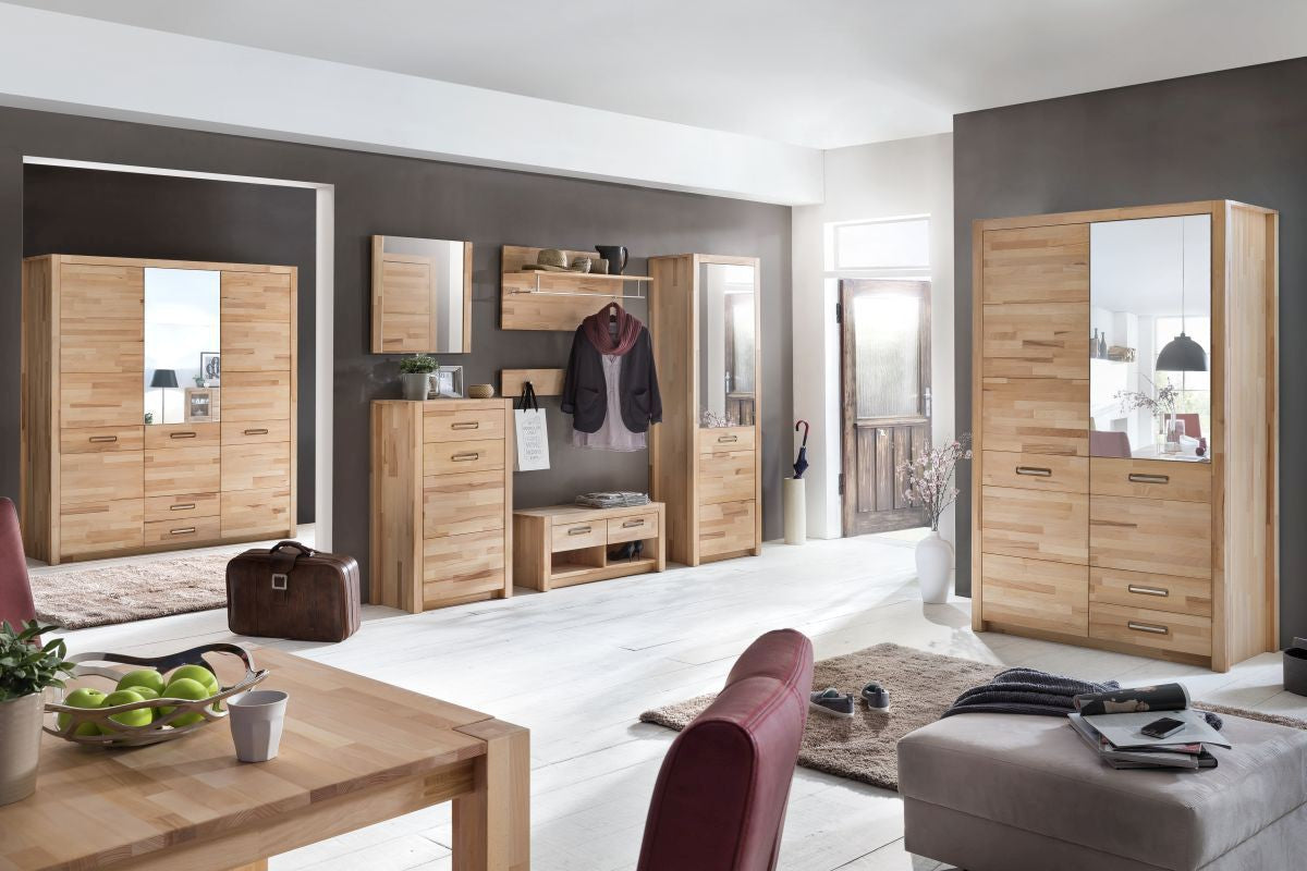
                  
                    Kleiderschrank Kernbuche massiv geölt Svenja
                  
                