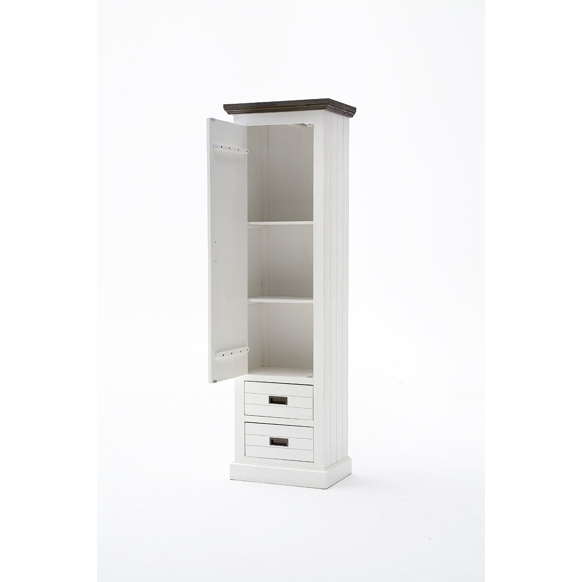 
                  
                    Garderobenschrank Akazie teilmassiv weiß/braun Gomera 9811-GOM07T83
                  
                