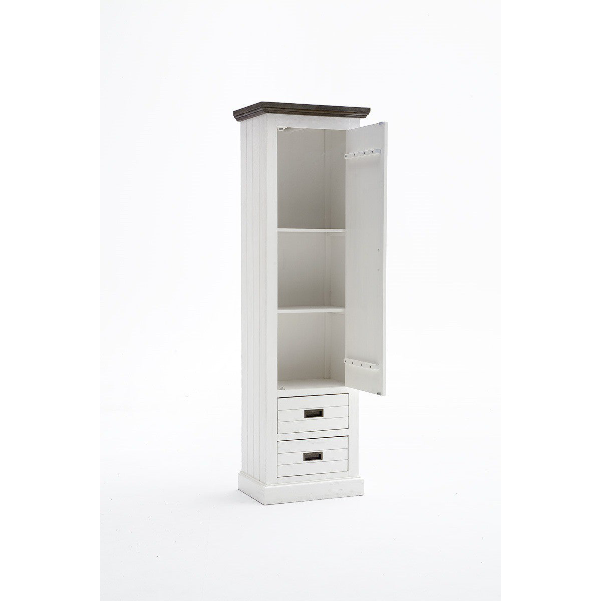 
                  
                    Garderobenschrank Akazie teilmassiv weiß/braun Gomera 9811-GOM07T84
                  
                