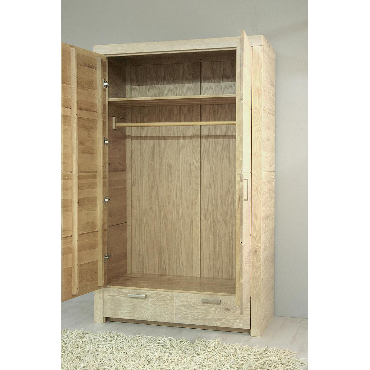 
                  
                    Dielenschrank Eiche massiv Bianco geölt Avalon
                  
                