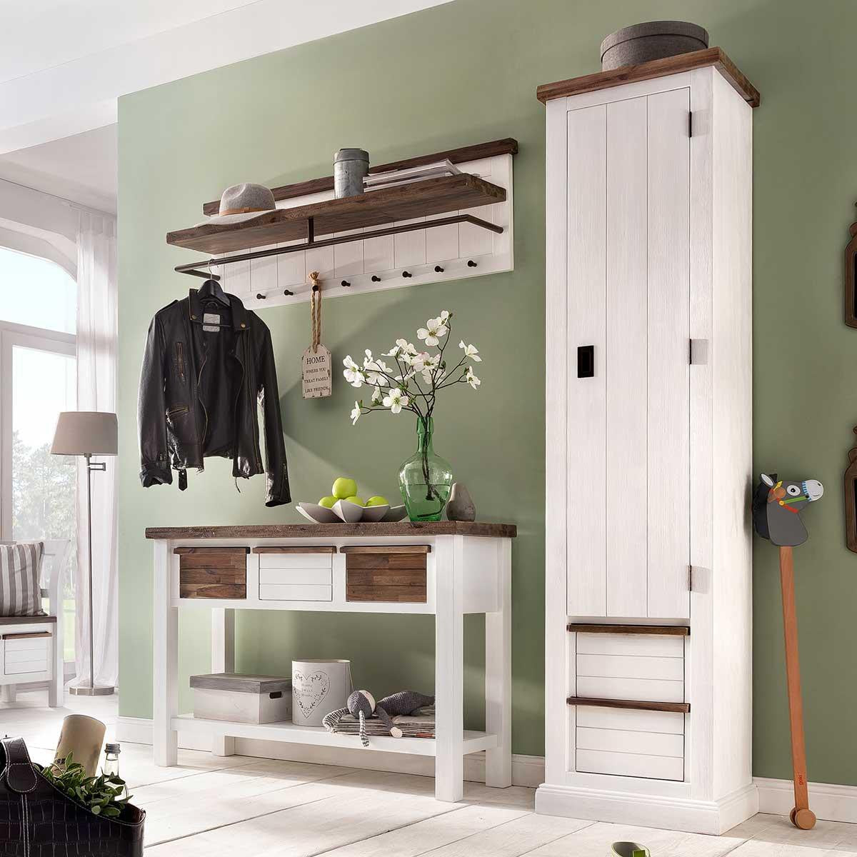 
                  
                    Anrichte Garderobe Akazie massiv Loft 3 Schubkästen
                  
                