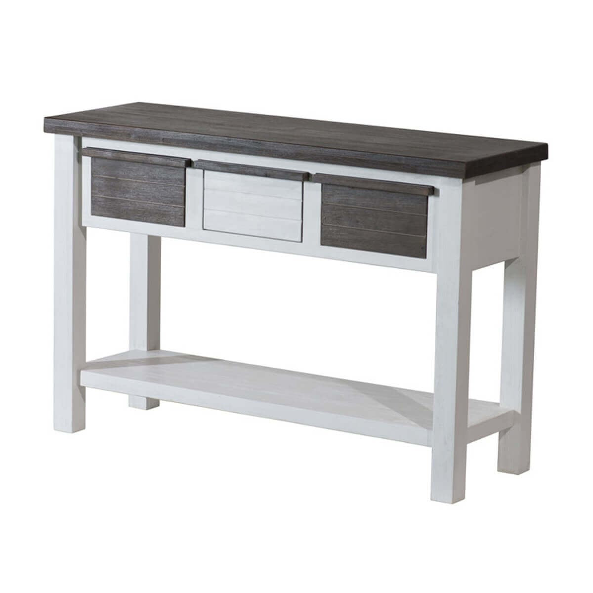 
                  
                    Anrichte Garderobe Akazie massiv Loft 3 Schubkästen
                  
                
