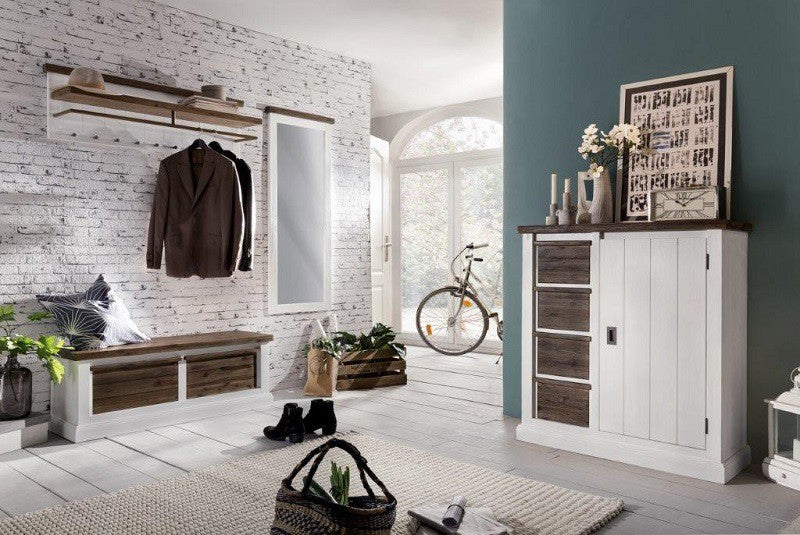
                  
                    Anrichte Garderobe Akazie massiv Loft 2 Schubkästen
                  
                