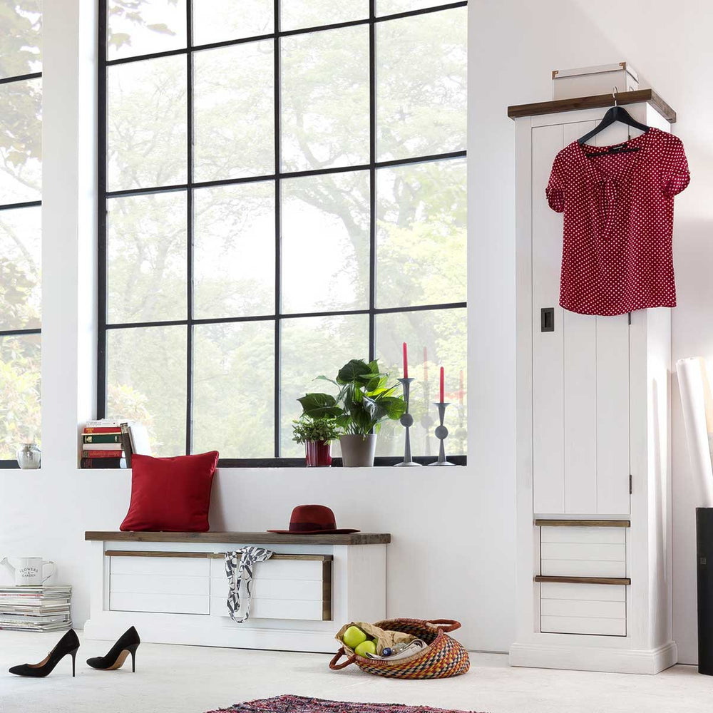 
                  
                    Anrichte Garderobe Akazie massiv Loft 2 Schubkästen
                  
                