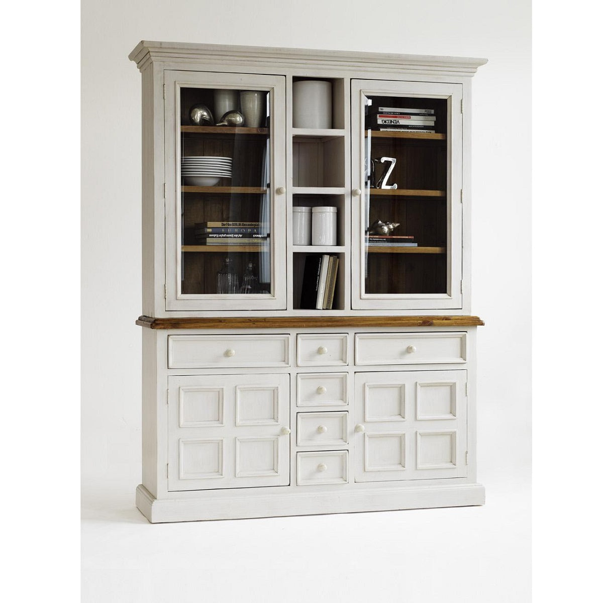 
                  
                    Buffet Kiefer massiv Weiß/Honig Landhausstil Bodde
                  
                