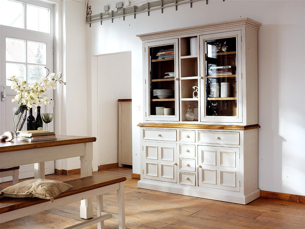 
                  
                    Buffet Kiefer massiv Weiß/Honig Landhausstil Bodde
                  
                
