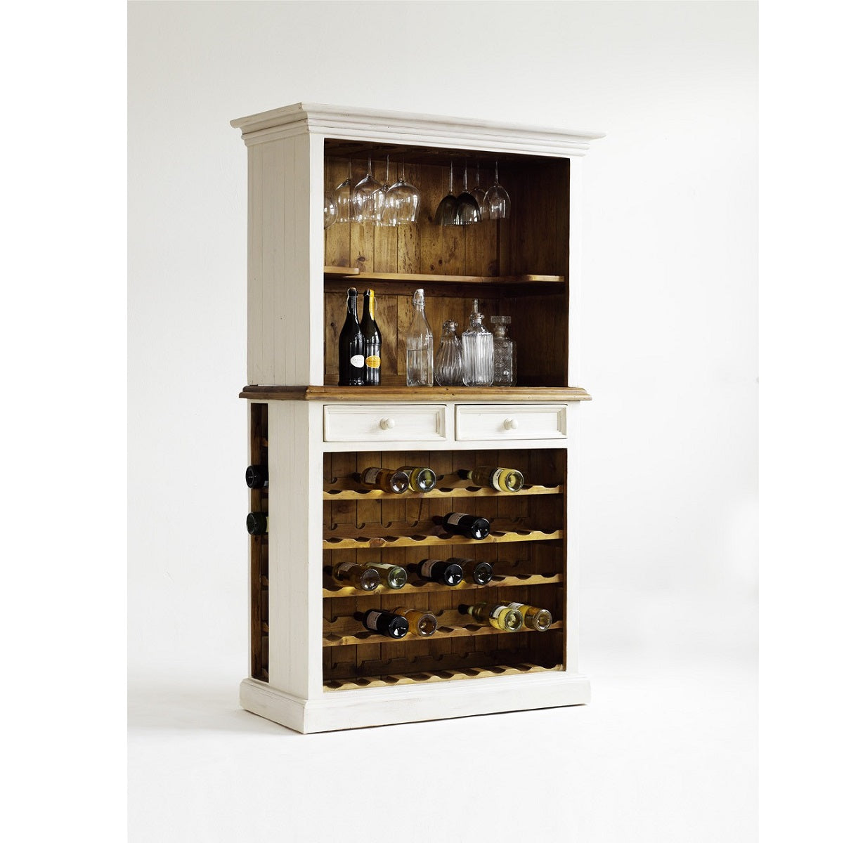 
                  
                    Buffet Kiefer massiv Weiß/Honig Landhausstil Bodde
                  
                