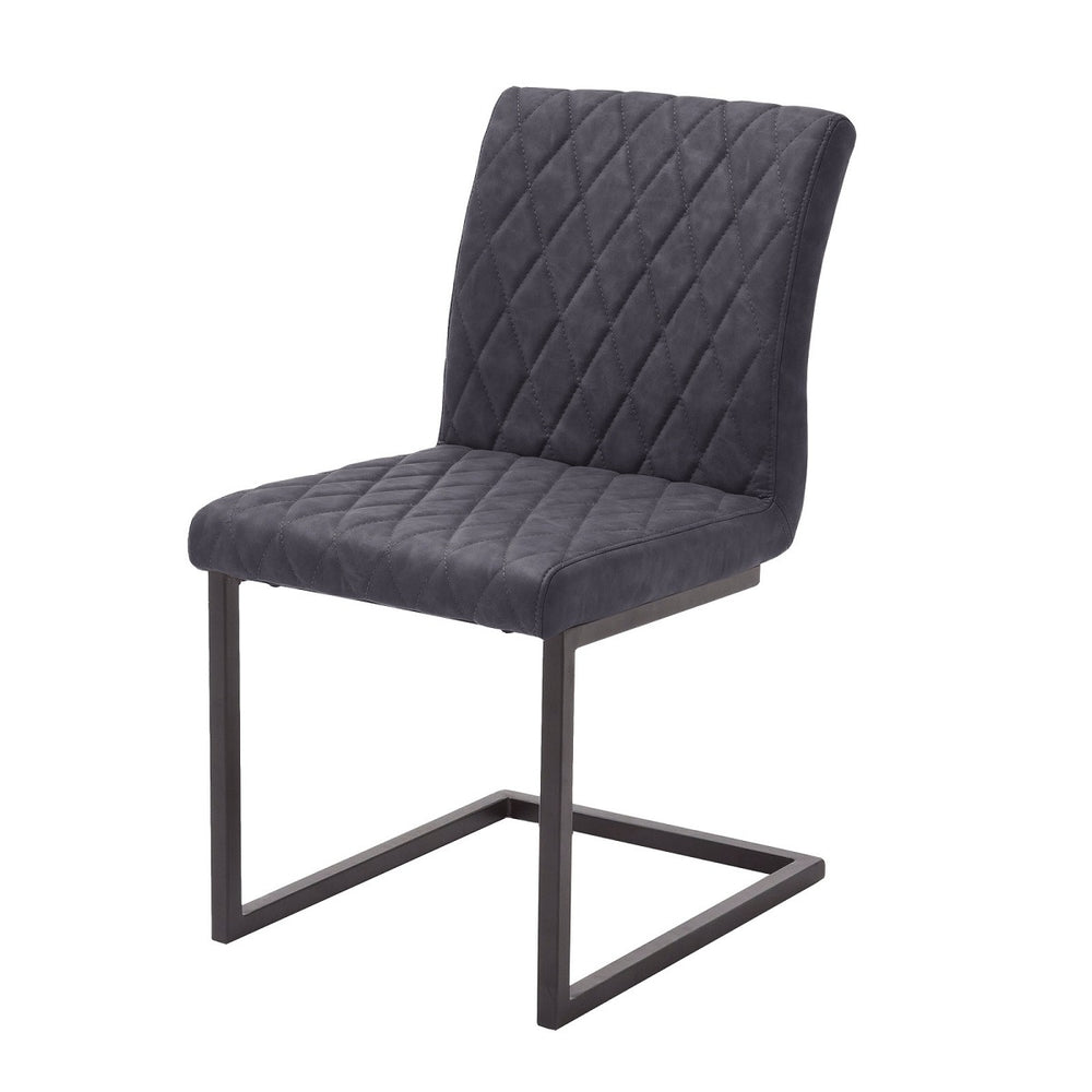 Freischwinger 4-er Set Vintagelook grau / Metall Kina